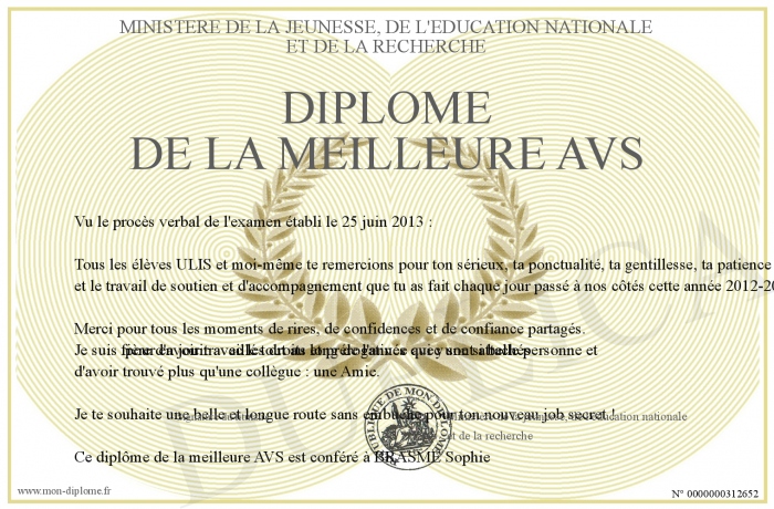 diplome avs